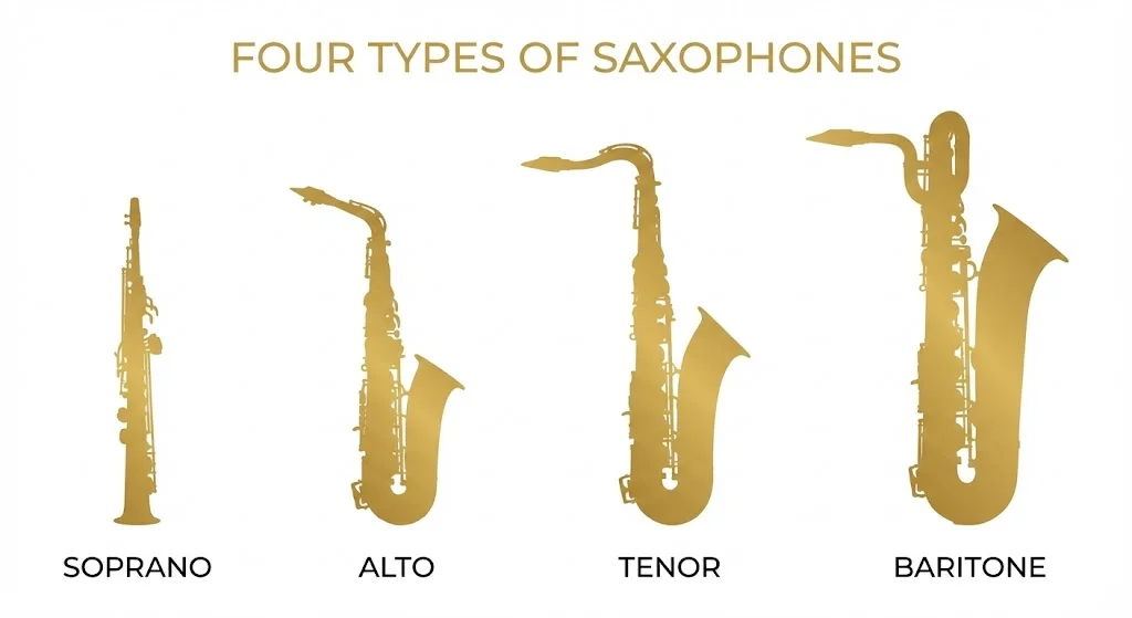 本文中：サックスの種類セクション
