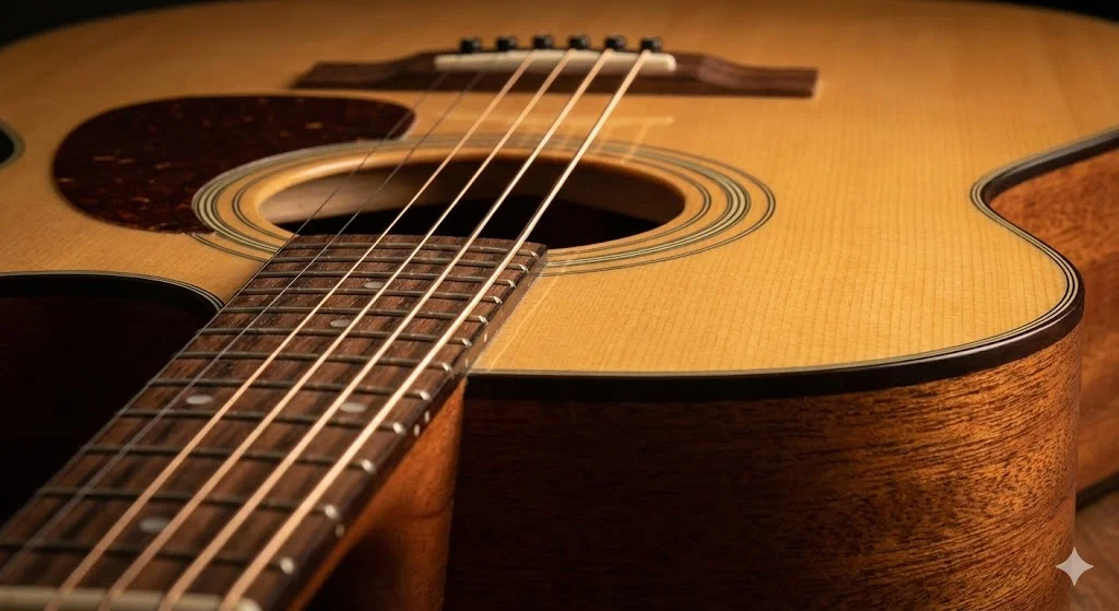 アコースティックギター弦高調整 - アイキャッチ画像