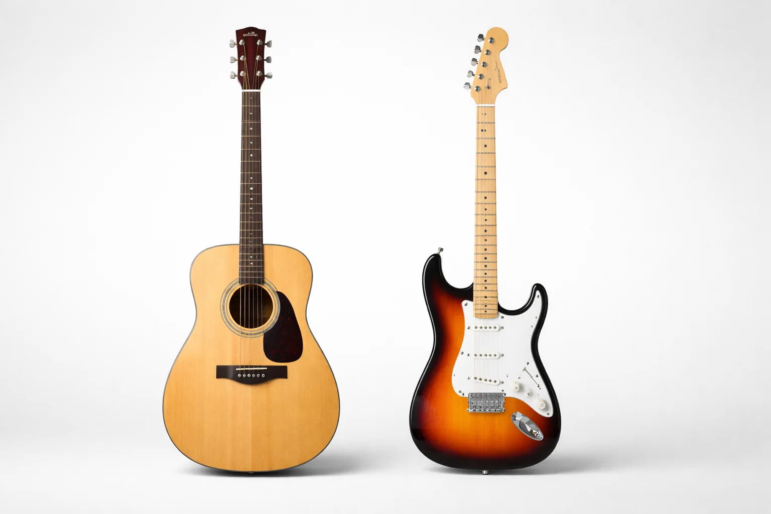 本文中：アコースティックギター vs エレキギターセクション