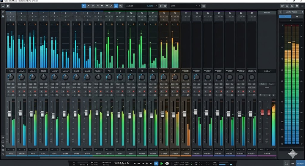 本文中：音量バランス調整セクション