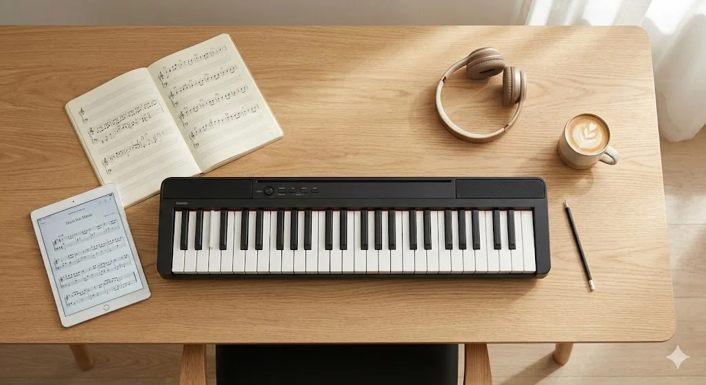 本文中:大人からピアノを始める5つのメリット セクション