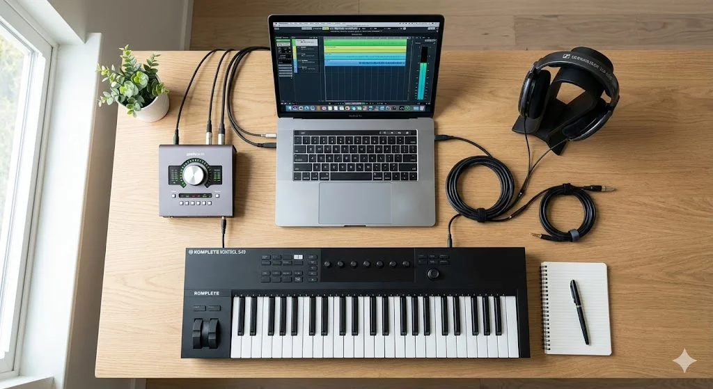 本文中：本格的な音楽制作セクション