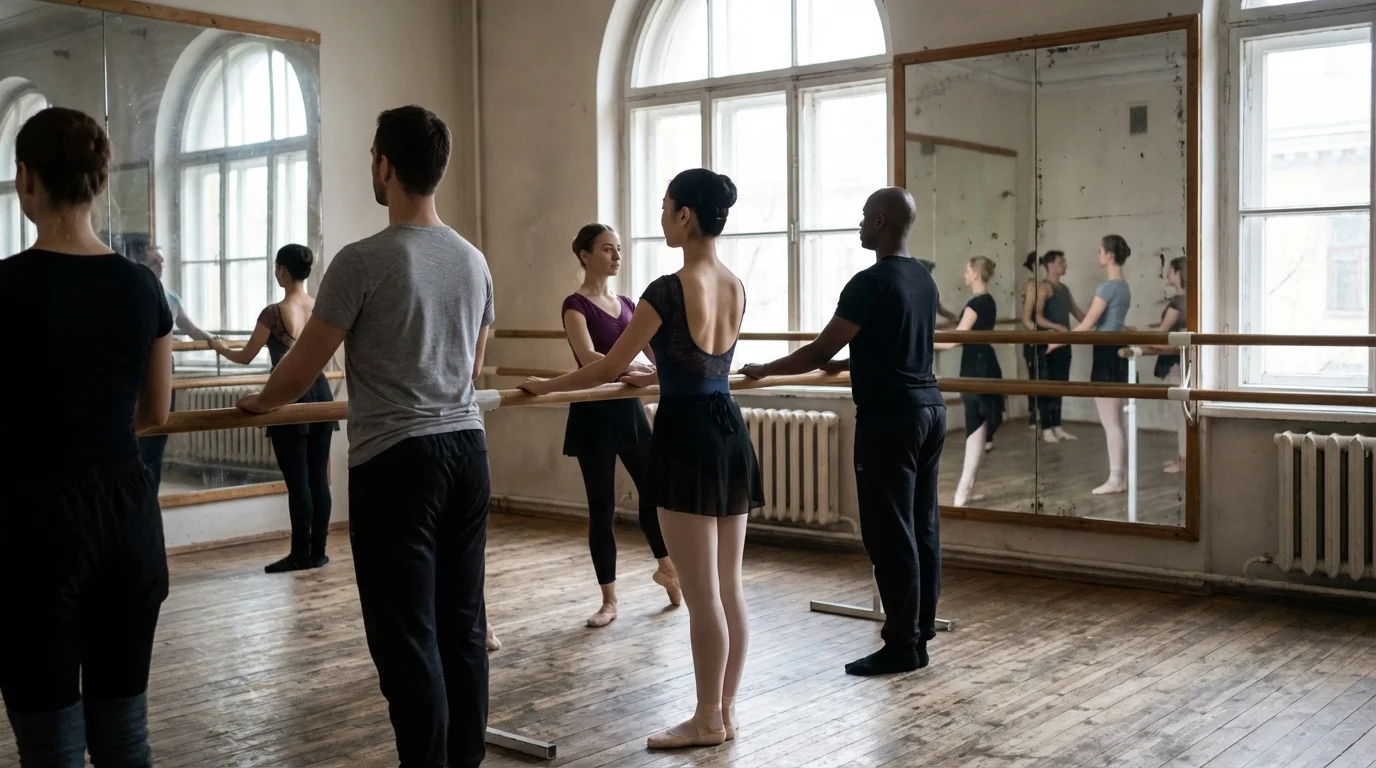 本文中：体が硬い人のためのバレエ上達のコツセクション