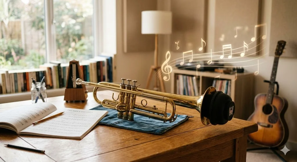 トランペット初心者練習場所自宅 - アイキャッチ画像