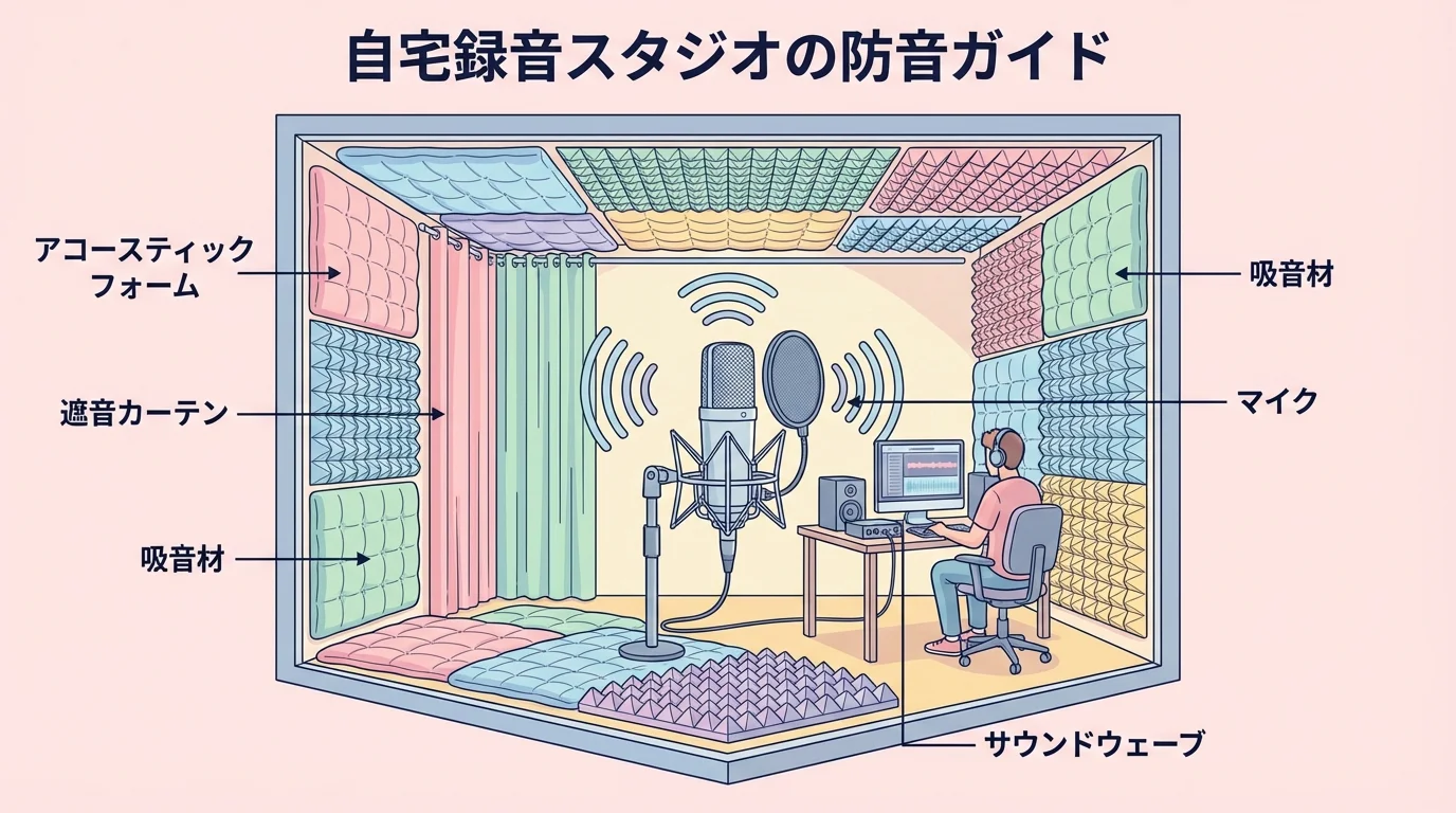 本文中：録音環境のイメージ