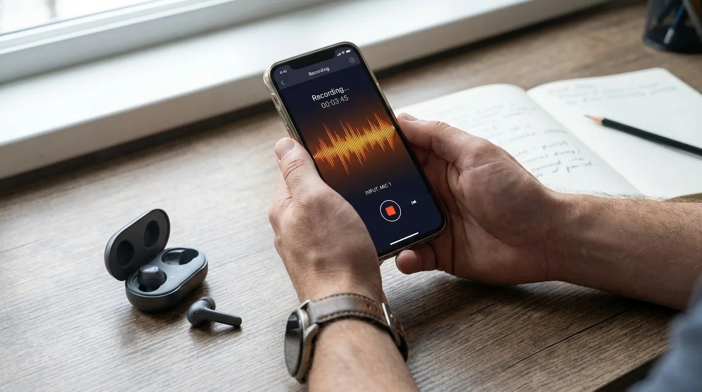 本文中：録音セクション