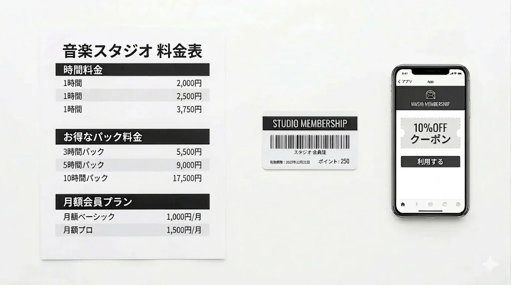 本文中：コストを抑える賢いスタジオ活用法セクション