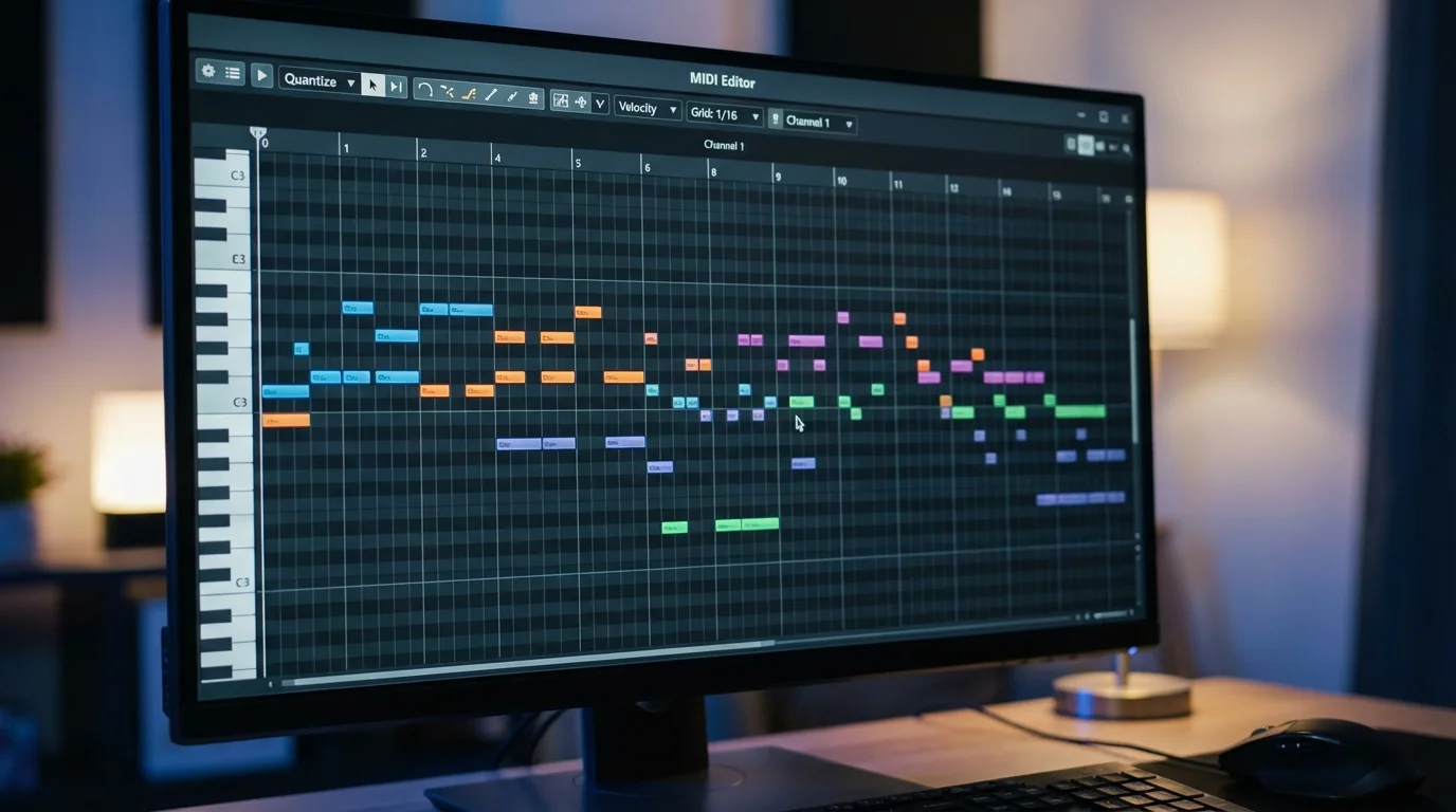 本文中：メロディ作成セクション
