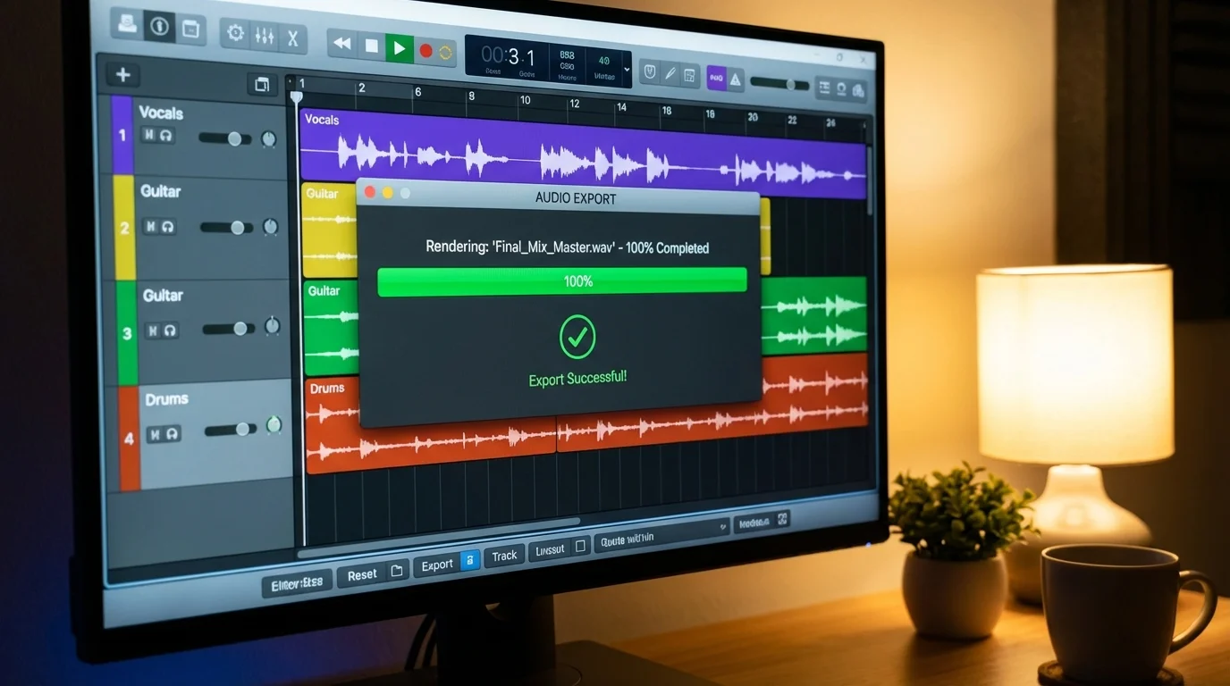 本文中：完成・書き出しセクション