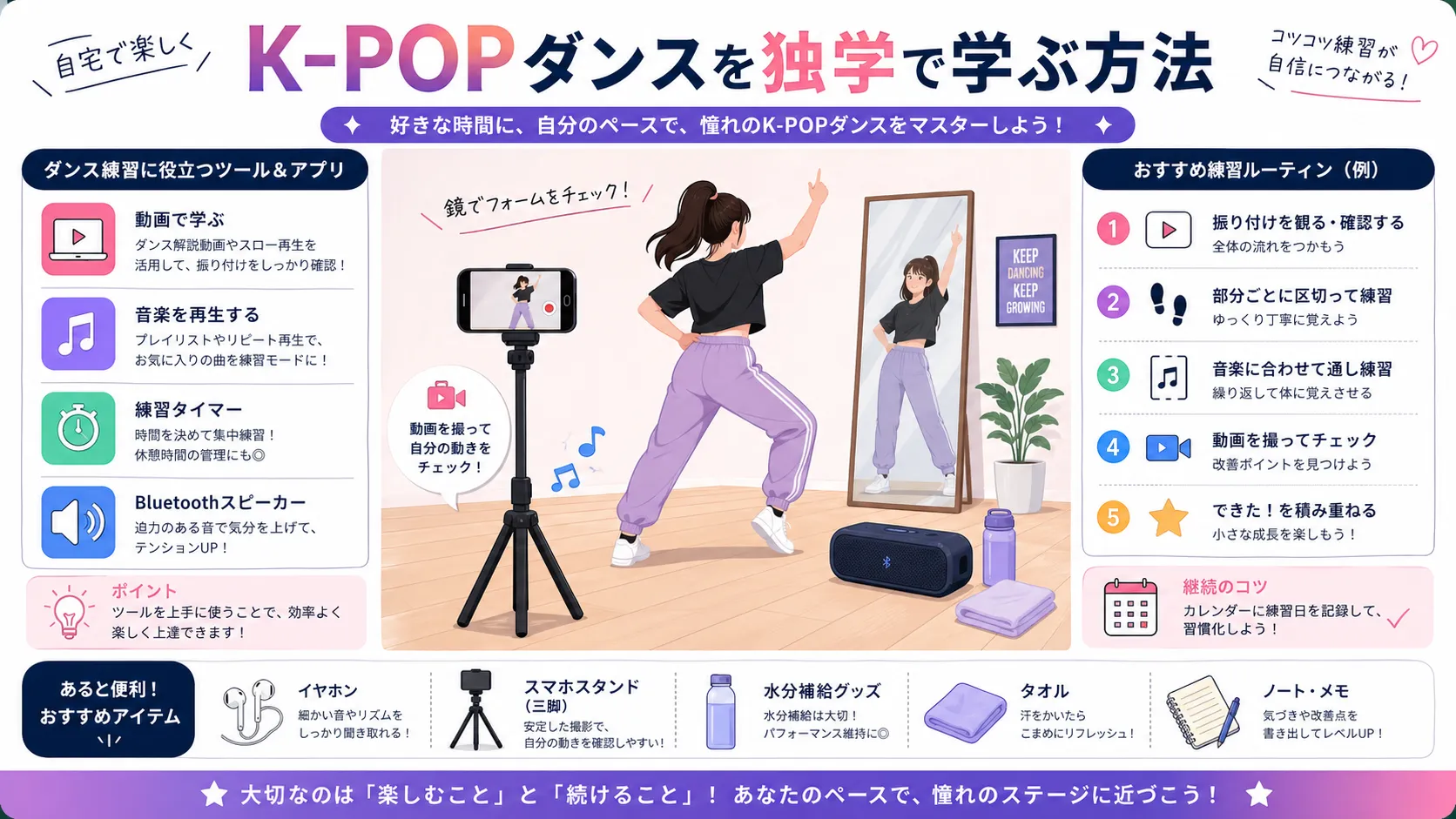 K-POPダンス独学でよくある悩みと解決法