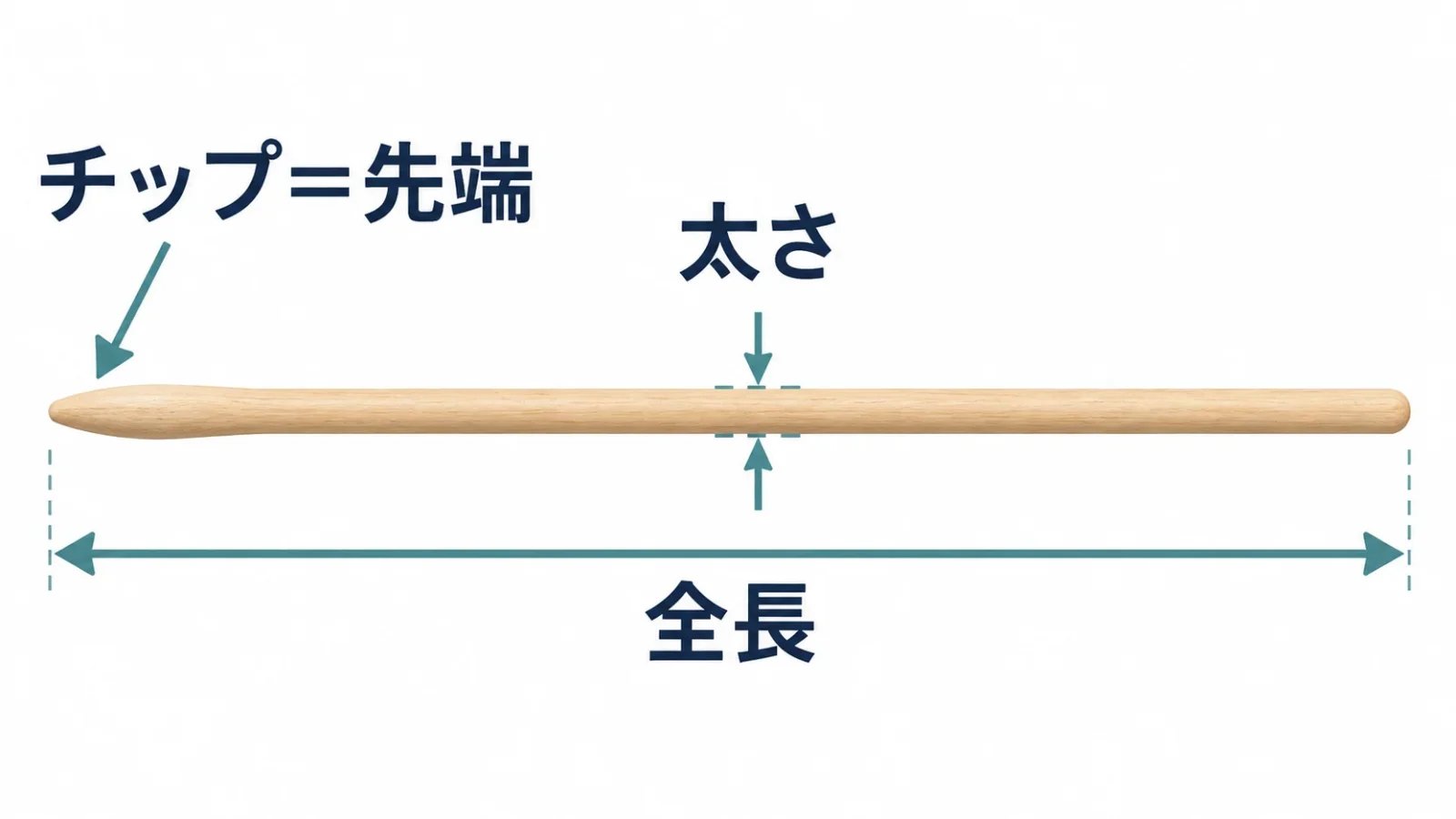 太さ・全長・先端を別々に読む見取り図