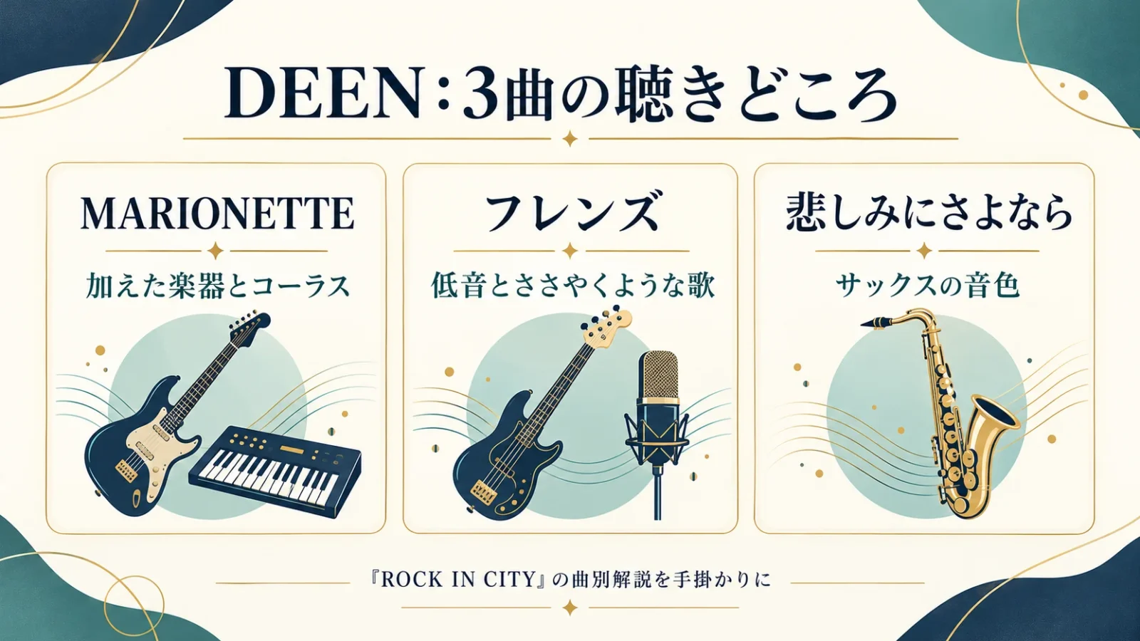 バンドのカバーで変わる楽器